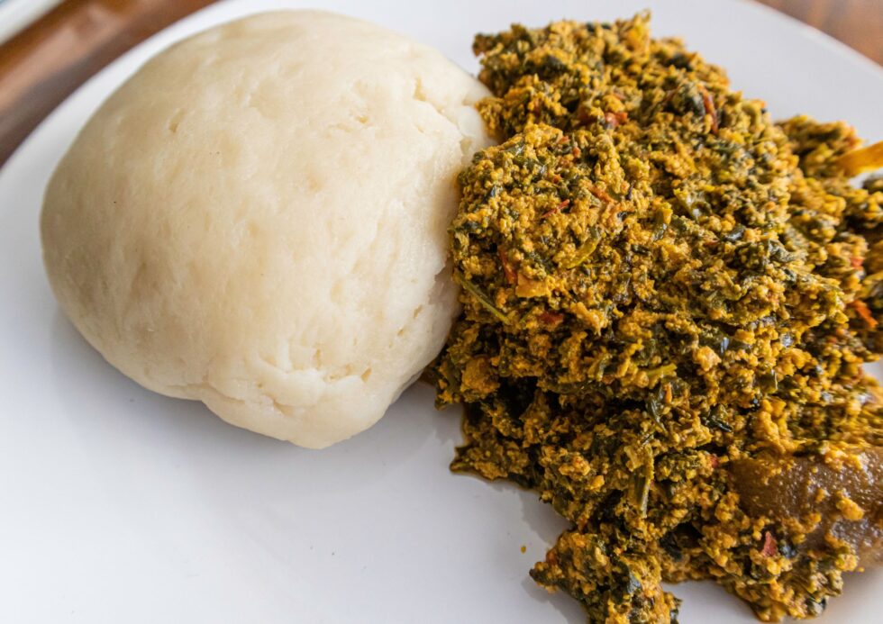 Egusi soup and fufu